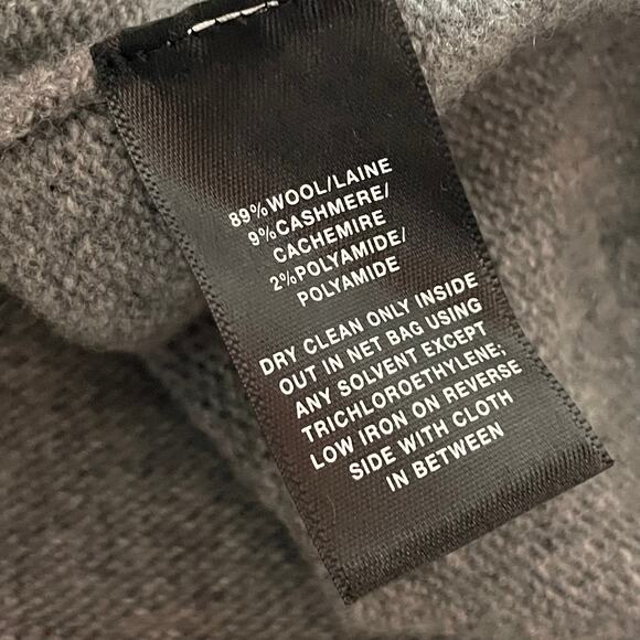 Lafayette148 New York Wool Cashmere Blend Sweater Dress - Gray - Small - Picture 8 of 11